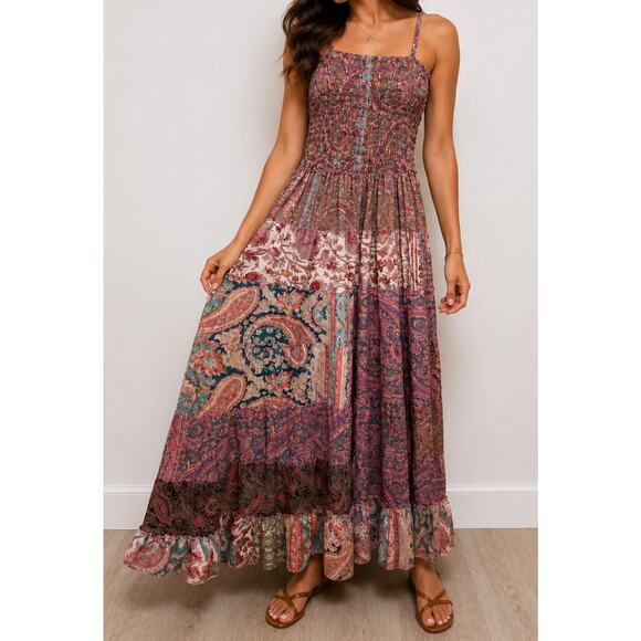 POL Dresses & Skirts - POL Boho Patchwork Maxi Dress